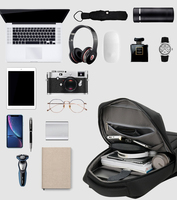 Nouveau sac à dos pour ordinateur portable de luxe personnalisé pour l'université, imperméable, spacieux, multi-couches, avec port USB