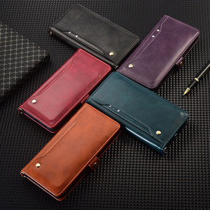 Funda Tipo Cartera Magnética de Cuero PU para <span class=keywords><strong>Samsung</strong></span> <span class=keywords><strong>Galaxy</strong></span> S25 S26 Note20 Plus con Ranuras para Tarjetas y Soporte - Product Image 1