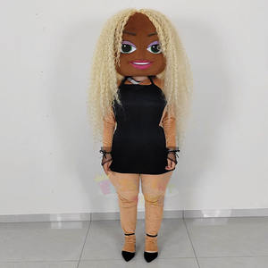 Costume <span class=keywords><strong>de</strong></span> mascotte personnalisable <span class=keywords><strong>pour</strong></span> adultes unisexe, tenue noire élégante <span class=keywords><strong>pour</strong></span> événements et spectacles à thème - Product Image 2