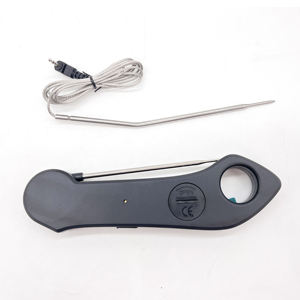 मांस थर्मामीटर तत्काल पढ़ा ओवन सुरक्षित अलार्म के साथ 1 में 2 दोहरी जांच डिजिटल खाद्य थर्मामीटर Backlight - Product Image 3