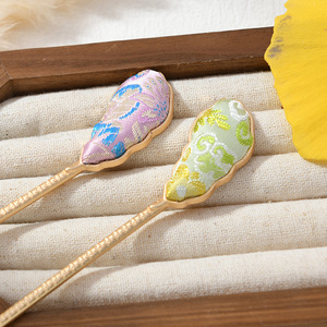 New <b>Chinese</b> style cultural and creative Song brocade hairpin, simple and retro updo hair accessory - Product Image 2
