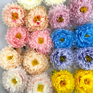 ดอกโบตั๋นประดิษฐ์ขนาด 10 ซม. 12 ซม. ทำจากผ้าไหม คุณภาพสูง เหมาะสำหรับตกแต่งงานแต่งงานและของตกแต่งบ้าน - Product Image 1