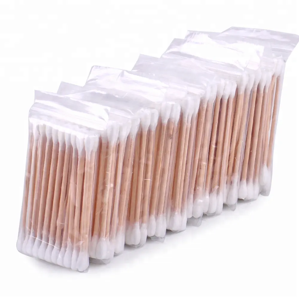 Hot new products bamboo cotton swab with custom package