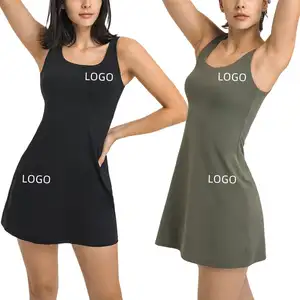 SILUO Custom 1 Piece Set Sports Skirts High Quality Sportswear Tennis Wear Skirts Women Girls Golf Tennis Dress With Pockets