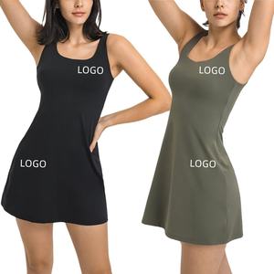 思洛定制一体套装运动裙高品质运动服网球裙女高尔夫球网球裙带口袋 - Product Image 4