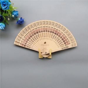 Abanico Plegable de Bambú Ecológico Personalizado, Recuerdo de Boda para Invitados - Product Image 2