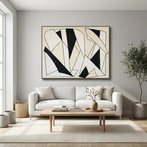 Cuadro de Gran Formato de Lujo para Decoración de Pared, Pintura al Óleo Original Hecha a Mano sobre Lienzo, Arte Moderno para Pared, Decoración Contemporánea para el Hogar, Interior - Product Image 5