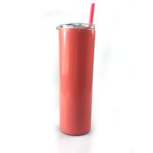 Nueva venta caliente 20oz vaso aislado de doble pared de acero inoxidable vaso pitillo con tapa deslizante paja de plástico - Product Image 3