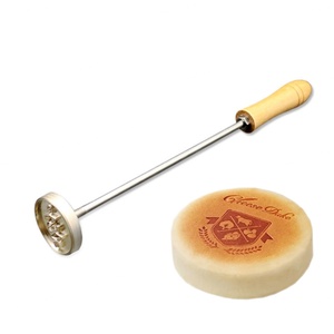 Sceau de gravure en cuivre personnalisé avec logo et marque, taille sur mesure pour gâteaux - Product Image 2