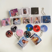Porte-clés promotionnel personnalisé Kpop avec logo, boîte blister, étui, mini CD NFC en acrylique pour album