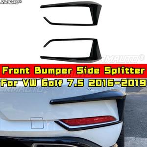 Kit carrosserie pour VW Golf 7.5 2016-2019, aileron coupe-vent, lame d'air tuning, séparateur latéral de pare-chocs avant, accessoires auto - Product Image 1