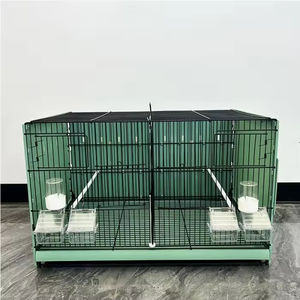 Gabbia per Uccelli Ecologica in Acciaio Inox 70*42*42CM, Voliera Smontabile, Lussuosa Villa per Uccelli, Grande Gabbia per Allevamento - Product Image 4