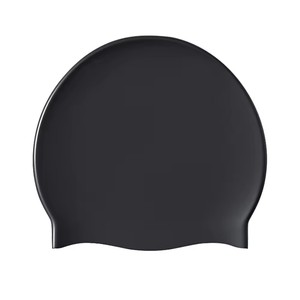 Cuffia da Nuoto Extra Large in Lattice Morbido per Nuotatori Fitness (Uomo e Donna), Rinforzata per Allenamento, Cuffia Doccia Elastica Resistente, Nera - Product Image 1