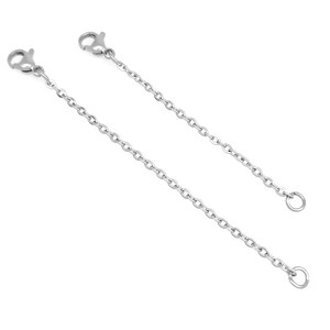 Chaîne en O aplatie en acier inoxydable avec fermoir mousqueton, bracelet à boucle unique, chaîne pour sacs et vêtements, accessoires de bijoux DIY - Product Image 5