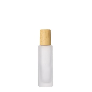 Bouteilles à bille haut <span class=keywords><strong>de</strong></span> gamme en verre dépoli transparent avec bouchon effet <span class=keywords><strong>bois</strong></span>, pour <span class=keywords><strong>parfum</strong></span> et huiles essentielles, 5ml, 10ml, 15ml, vente en gros - Product Image 6