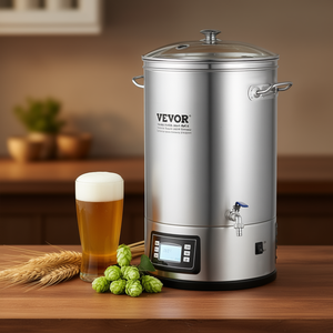 Vevor - Sistema de elaboración de cerveza eléctrico todo en uno de 8 galones, de acero inoxidable, para uso doméstico, con panel de control digital y grifo. - Product Image 2