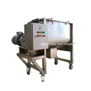 Brightsail ribbon mixer 300kg fertilizer plastic powder mixing machine