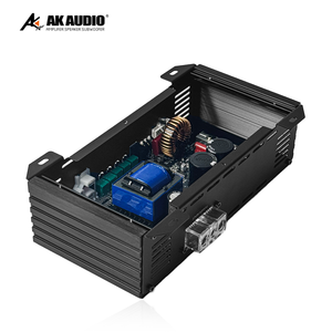 Amplificateur monobloc noir AK-B8001 <span class=keywords><strong>classe</strong></span> D 1 canal 800W RMS pleine gamme pour systèmes audio et caissons de basses de voiture - Product Image 4