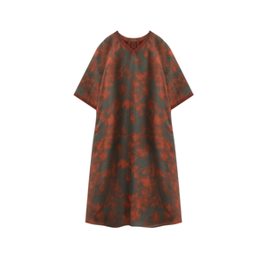Elegancia de verano Étnico Inspirado en el vintage Hasta el suelo Floral Cintura natural Vestido de impresión digital ecológico Nuevo estilo chino - Product Image 1