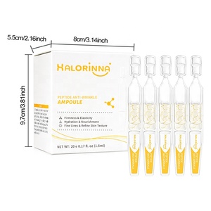 HALORINNA Suero Facial Antiarrugas con Péptidos 1.5ml X20, Esencia Hidratante, Reafirmante e Iluminadora con <span class=keywords><strong>Suspensión</strong></span> de Hilo de Oro, Suministro OEM - Product Image 3