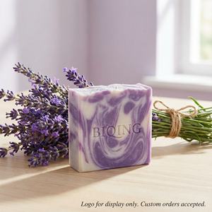 Jabón Vegano Orgánico Hecho a Mano, Jabón Corporal Natural de Limón, Lavanda y Coco, Jabón Blanqueador y Nutritivo, Jabón de Tocador con Logotipo Personalizado al <span class=keywords><strong>por</strong></span> Mayor - Product Image 1