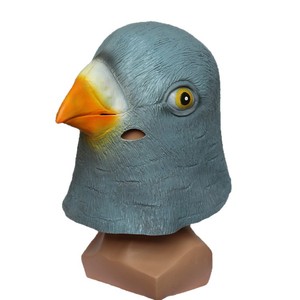 Masque de pigeon en latex, couvre-chef animal, taille unique, accessoires de performance pour fête costumée d'Halloween - Product Image 5