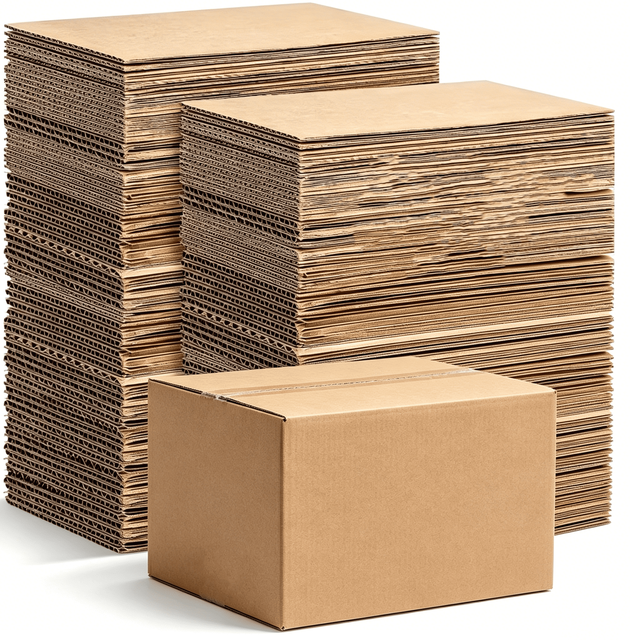 Corrugated Carton Box Heavy Duty Double Wall Recyclable Shipping Moving Box Kraft Mailer Packaging Strong Cardboard Boxes
