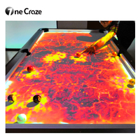 Table de billard interactive Onecraze Magic Billiards avec technologie de projection, capteurs Kinect 2.0, luminosité de 3000 lumens, garantie de 3 ans