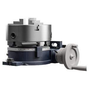 Plataforma Giratoria Manual de Precisión HV, Cuatro Garras, Indexación <span class=keywords><strong>Vertical</strong></span> y Horizontal, Componentes de Disco, Rodamiento, Engranaje, Rotación Simple Horizontal - Product Image 2
