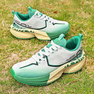 Chaussures de course pour hommes, respirantes et légères, idéales pour le marathon, et chaussures de sport pour femmes avec lacets pour un amorti optimal. - Product Image 4