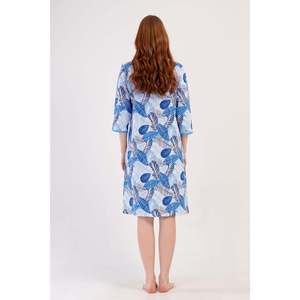 Abito Vintage da Donna con Maniche <span class=keywords><strong>3</strong></span>/4 e Zip, Tasche, Taglie XS-XXL, Materiale in Spandex, Fodera per Primavera, Autunno, Inverno, con Volant - Product Image 2