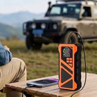 Batterie externe de démarrage d'urgence 10000mAh 1000A pour voiture, camion, moto, avec compresseur d'air, double fonction, grande capacité, LED