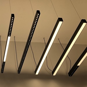High Quality Modern Commercial <strong>Linear</strong> Lighting Systems Indoor Suspended Project Lamp Aluminum Profile <strong>Led</strong> Pendant Light - Product Image 3