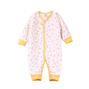 Automne nouveau-né bébé barboteuse couches ramper combinaison avec Air coton rembourrage une pièce impression tenue pour la saison d'hiver ODM approvisionnement - Product Image 3