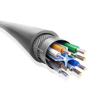 สายเคเบิลอีเธอร์เน็ต Dsunty Shield Cat6 FTP 23AWG BC สายแลน สายเคเบิลเครือข่ายทองแดงเปลือย 305 ม. ม้วน 1000 ฟุต สายสื่อสาร - Product Image 3