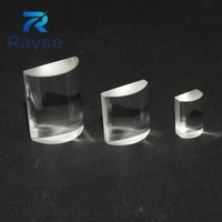 100mm Rectangular Optical Glass Plano Cylindrical Convex Lens Fused Silica/BK7/K9 for Laser Instruments