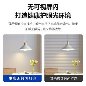 Bombilla LED con Base E27, Entrada de CA 85-265V, Pantalla de PP, Iluminación para el Hogar - Product Image 5