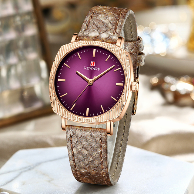 Reward Cheap Price New Fancy Quartz Leather Women Watches Custom Wholesale Fashion Colorful Lady Hand Watch Montre Femme