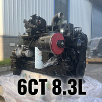 Moteur diesel DCEC 6 cylindres 4 temps 300 CV, démarrage électrique, refroidissement par eau, Tier 2, pour bateau marin 6CT 8.3L, certifié ISO 9001