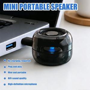 Mini haut-parleur portable Type-C, Plug and Play, caisson de basses externe pour téléphone portable, mini haut-parleur avec branchement direct - Product Image 2