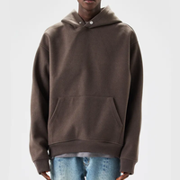 Vente en gros de sweat-shirts en laine à texture unie, mode simple, personnalisés, de haute qualité, en polaire 500 GSM, imprimés, unisexes, surdimensionnés, pour hommes