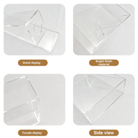 Vase en acrylique transparent au design minimaliste, pour arrangement floral hydroponique intégré sur bureau, décoration d'intérieur