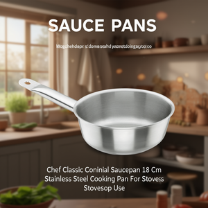 Pentola conica Chef Classic da 18 cm in acciaio inox per uso su piano cottura - Product Image 3