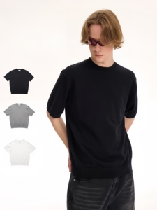 Camiseta Clásica de Cuello Redondo y Manga Corta para Hombre, Transpirable, Estilo Urbano, Tejido Suave Tipo Algodón, para Primavera/Verano - Product Image 4