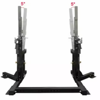 Rack de squat en métal robuste de qualité commerciale avec banc intégré, cadre en fonte, stable, sûr et solide pour l'entraînement de force du corps entier