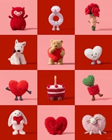 [The New] Jelly Catt UK 25 Hari Valentine untuk Putri Boneka Beruang Kelinci dari Bahan Katun PP Super Lembut Hadiah Kejutan