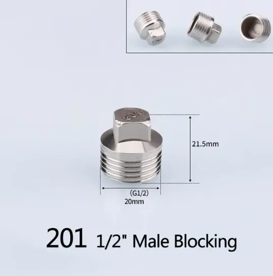 1/2 3/4 BSP femelle mâle filetage té Type réduisant en acier inoxydable coude bout à bout adaptateur coupleur raccords de plomberie