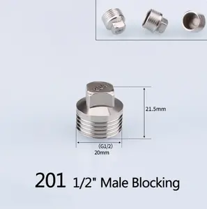 1/2 3/4 BSP perempuan ulir laki-laki jenis Tee mengurangi baja nirkarat siku Butt sambungan adaptor Coupler perlengkapan pemipaan