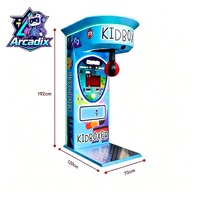 Machine de boxe pour enfants à monnayeur, testeur de force, jeu d'arcade sûr et souple pour centre commercial