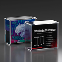   Boîte de protection originale Collection Booster Treasure Dream TCG Hiroshima Leather ETB Boîte de présentation en acrylique 58mm d'épaisseur 12